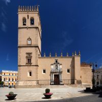 Spain, Extremadura, Badajoz, Plaza de España, Catedral